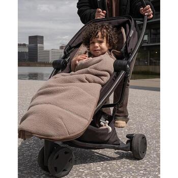 Lodger Mini BunkerTeddy BKM 535, всесезонный спальный мешок для автокресел, 0-36 мес., Teddy Fleece, коричневый/песочный (BKM 535)