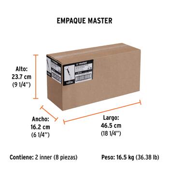 Veseris ar stiklšķiedas kātu 1.81kg TRUPER (MD-4F)