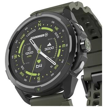 Hammer умные часы Watch 2 SMA003047, 1.5-дюймовый AMOLED 466x466, 530 мАч, 15 дней, 5 ATM, GPS, Bluetooth 5.3, военная версия (SMA003047)