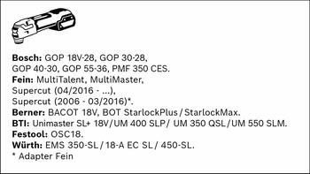 StarlockPlus PAIZ32AIT 1 gab., Svārstību daudzfunkcionālajiem darbarīkiem EXPERT PAIZ 32 AIT METALMAX GREMDZĀĢĒŠANAS ASMENS, 2608900019, BOSCH (2608900019)