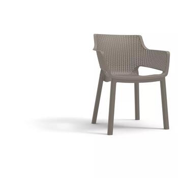 Keter Dārza krēsls Eva 29210109587, 57.7x62.5x79cm, plastmasa, saliekams, laikapstākļiem izturīgs (29210109587)