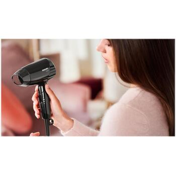 Philips Фен BHC010/10, 1200 Вт, 3 температурных режима, складная ручка, петля для подвешивания (BHC010/10)