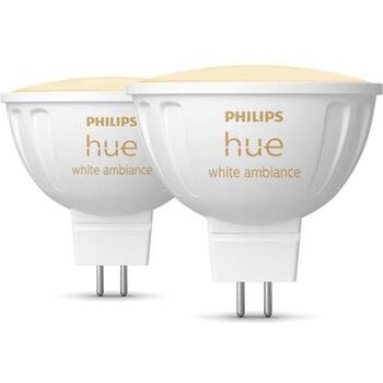 Philips Hue Лампочка WA 12V MR16 8719514491588, 5.1 Вт, GU5.3, 400 лм, 2200-6500 K, 2 шт. (8719514491588)