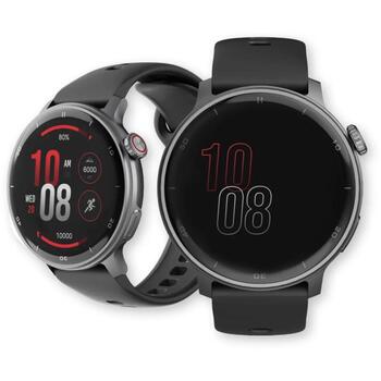 Stelio Умные часы STSWA101BK, 1.43'', 466 × 466 px, GPS, 400 мАч, 3 ATM, Bluetooth, 128 МБ (STSWA101BK)