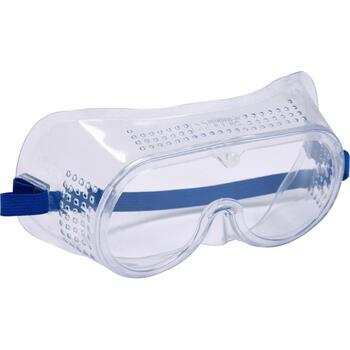 Vorel Aizsargbrilles 74508, 1. optiskā klase, II kategorija, PVC rāmis, PC lēcas, ventilācijas atveres, regulējama siksniņa (74508)