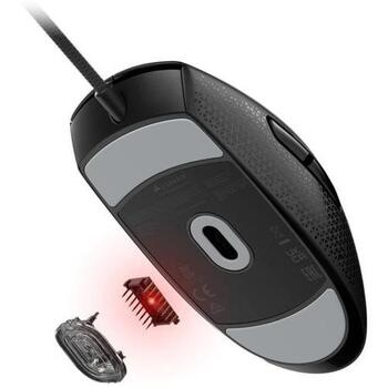Corsair игровая мышь M55 CH-930F000-WW, 16000 dpi, 6 кнопок, USB, оптический сенсор, кабель 1.8 м, 55 г (CH-930F000-WW)