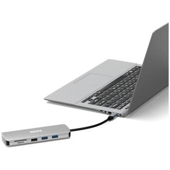 PORT DESIGNS Docking Type C 9 In 1 - 1 X 4K HDMI - Pd 85W - Retail Btoc Only | PORT CONNECT (900164)