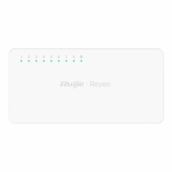 Ruijie Reyee RG-ES08F | 8-портовый 10/100 Mbps Неуправляемый Коммутатор — Белый Корпус (RG-ES08F)