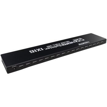 Sbox HDMI sadalītājs HDMI-16-V2, 1x16, 4K@30Hz, 10,2 Gbps, 24 W, DTS-HD, Dolby TrueHD, 12 VDC (HDMI-16-V2)