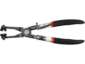 Yato šļūteņu skavu knaibles YT-0650, 230 mm, 40 HRC, 4 mm, 12 mm, oglekļa tērauds, PVC rokturi, fiksators (YT-0650)