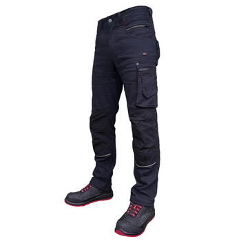 Pesso Darba bikses KD215M C52, tumši zilas, 98% kokvilna, 2% elastāns, 260 g/m², pastiprinātas, ceļgalu sargu kabatas (KD215M_C52)