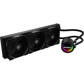 Genesis AIO šķidrumu dzesētājs, NLG-2320, 360 mm, 80 cfm, 3 ventilatori, PWM atbalsts, 2400 RPM sūknis (NLG-2320)