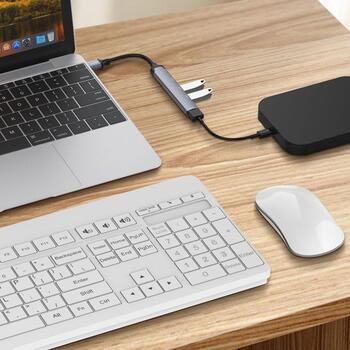 Colorway док-станция CW-HUB05, 2xUSB A 2.0, 1xUSB A 3.0, 1xUSB C 2.0, корпус из алюминиевого сплава (CW-HUB05)