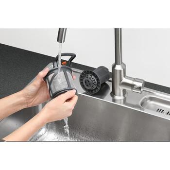 AEG FSE73527P trauku mazgājamā mašīna iebūvējamā, 45 cm, 10 komplekti, 44 dB, D, 67 kWh/100, 9.9 l, AirDry, TimeBeam (FSE73527P)