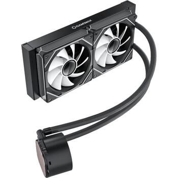 Gamemax procesora šķidruma dzesētājs ICEBURG 240 DIGITAL BK, 58.8 cfm, TDP līdz 245W, 800-1800 rpm, 4-pin PWM, 36.9 dBA (ICEBURG 240 DIGITAL BK)