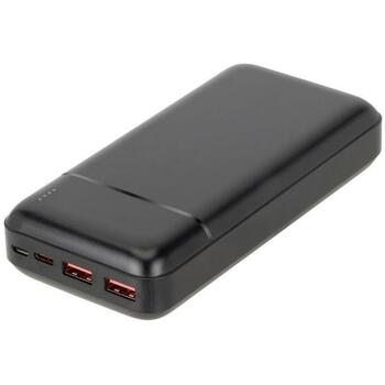 Rivacase Power Bank VA2102 BLACK, 20000 мАч, 22.5 Вт, 2x USB Type-A, 1x USB Type-C, светодиодный индикатор (VA2102 BLACK)