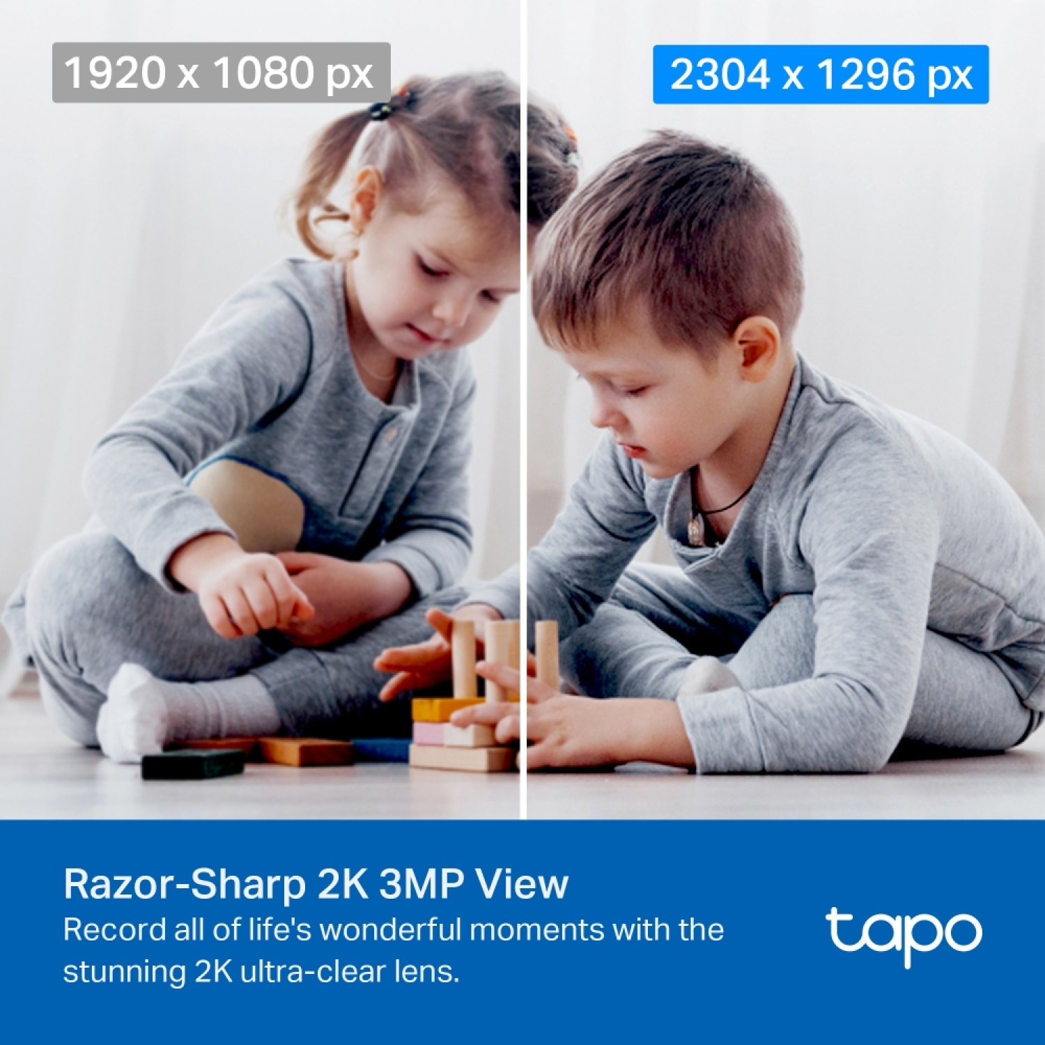 TP-LINK WI-FI камера безопасности TC71, 3MP, 30 fps, 340° панорамирование, 70° наклон, 30 футов ночное видение, двусторонний звук (TC71)