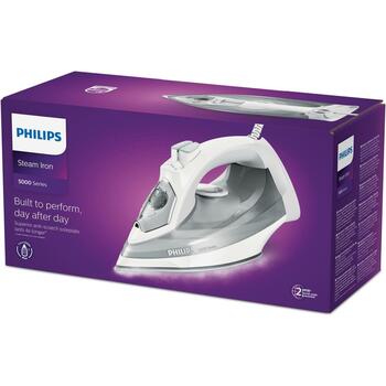 Philips Tvaika gludeklis DST5010/10, jauda 2400 W, vads 2 m, tvaika jauda 40 g/min, tvaika palielināšana 160 g/min (DST5010/10)