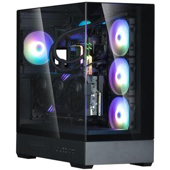 Zalman Datortehnika P40 PRISM BLACK, 3x Combo (3,5 collas vai 2,5 collas), 1x C tipa USB, 2x USB 3.0 (P40 PRISM BLACK)