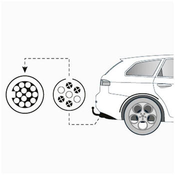 Sakabes āķa adapteris 7-pin uz 13-pin, 69-9906, THULE (69-9906)