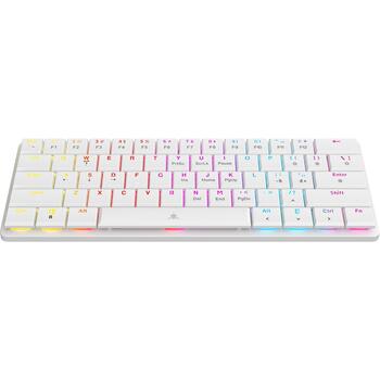White Shark Клавиатура NAGAMAKI-W-US-BLUE.SW, механическая, белая, 61 клавиша, USB Type-C, синие переключатели, подсветка (NAGAMAKI-W-US-BLUE.SW)