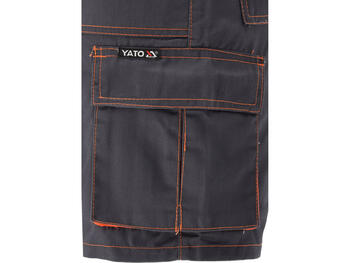 Yato Рабочие шорты Doria YT-80927, L/XL, 245 g/m², 65% полиэстер, 35% хлопок, 7 карманов, молния, кнопка, резинка по бокам (YT-80927)