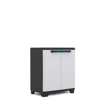 Keter Linear Base Cabinet шкаф 29206642, 68x39x90cm, черный/серый/темно-синий (29206642)