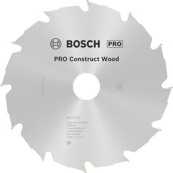 Ripzāģa disks 190x30 mm Construct wood, Rokas ripzāģiem PRO CONSTRUCT WOOD RIPZĀĢA ASMENS, 2608640633, BOSCH (2608640633)