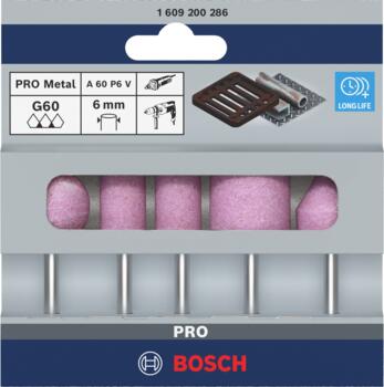 Slīpēšanas uzgaļu komplekts, Taisnajām slīpmašīnām PRO STEEL FIKSĒTO UZGAĻU KOMPLEKTS, 1609200286, BOSCH (1609200286)