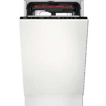 AEG FSE73527P trauku mazgājamā mašīna iebūvējamā, 45 cm, 10 komplekti, 44 dB, D, 67 kWh/100, 9.9 l, AirDry, TimeBeam (FSE73527P)