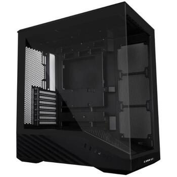 Lian Li Корпус G99.V100RX.01, Midi Tower, черный, 3x 120mm боковых вентиляторов, 1x 120mm задний вентилятор, ARGB (G99.V100RX.01)