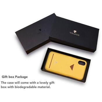 VixFox Чехол CSBS-iPh-XS-yellow, 5.8'', желтый, совместим с Apple iPhone XS/X, веганская кожа, противоскользящая поверхность (CSBS-iPh-XS-yellow)