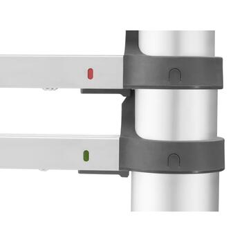 HAILO 037113131 Teleskopiskās kāpnes T80 FlexLine, alumīnijs, 13 pakāpieni, 380 cm, 150 kg, 111-380 cm (037113131)