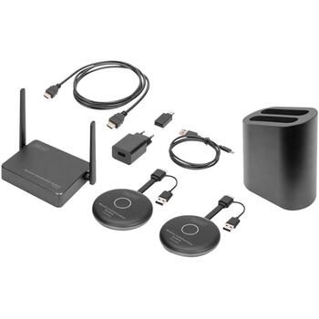 Digitus Bezvadu sadarbības sistēma DS-55317, 2 raidītāji + 1 uztvērējs, bezvadu video/audio pagarinātājs, 50m, IEEE 802.11ac (DS-55317)