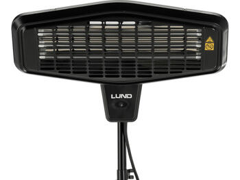 Lund infrasarkanais sildītājs 68793, 2200 W, 25 m², IP24, kvarca lampa, 5000 h, tālvadība, statīvs (68793)
