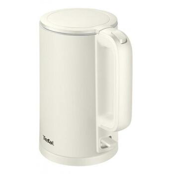 Tefal Чайник Thermo Protect KO140AE0, 1500 W, 1.5 L, нержавеющая сталь, 360° поворотная база, бежевый (KO140AE0)