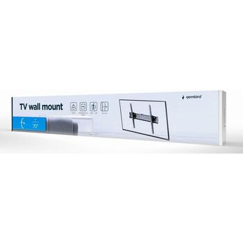 Gembird televizora stiprinājums WM-70T-02, atbalsta 37-70 collu, VESA 600 x 400 mm, slīpuma leņķis -12 - 12° (WM-70T-02)