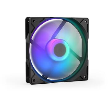 Endorfy Datora korpuss EY4A008, 120mm, 200-1400RPM, FDB, 4-pin, 5V, melns, RGB apgaismojums (EY4A008)
