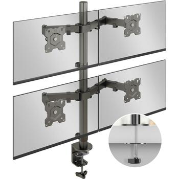 Onkron монитор, D421E-B, 13-32 дюйма, 32 кг, 75 x 75 мм, 100 x 100 мм, черный, регулировка высоты, угол наклона -90 - 90° (D421E-B)