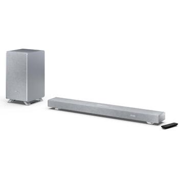 Sharp 3.1.2 Dolby Atmos/DTS:X звуковая панель с беспроводным сабвуфером HT-SBW53121(SL), 550 W, Bluetooth 5.3, 100-240 V, 50/60 Hz (HT-SBW53121(SL))