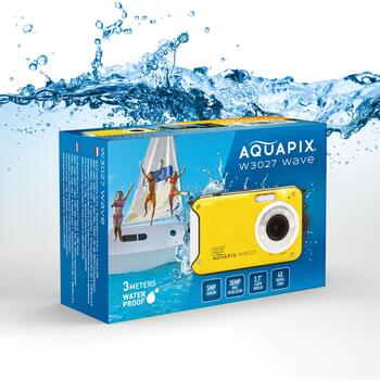 Easypix Aquapix W3027 Wave Yellow 10032, водонепроницаемая компактная камера, 30 Мп, 2.7