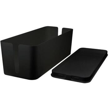 Logilink Kabelis Kaste KAB0062, 407x157x133.5mm, melna, plastmasa, atveres kabeļiem abās pusēs (KAB0062)