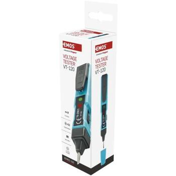 Emos Тестер напряжения VT-120 M0048N, 0-250V DC, 0-250V AC/DC, 0-60Hz, оптический + акустический сигнал (M0048N)