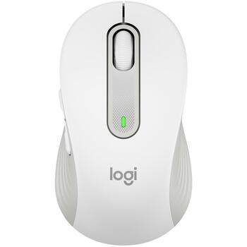 Logitech USB optiskā pele Signature M650 910-006255, 4000 DPI, 5 pogas, Bluetooth, balta (910-006255)