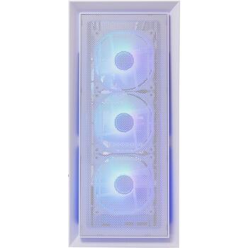 White Shark GCC-2401 Warhead-3 White, корпус E-ATX Mid Tower, 4x12cm RGB вентилятора, сталь/стекло, USB 3.0/2.0, Type-C (WARHEAD-3-W)