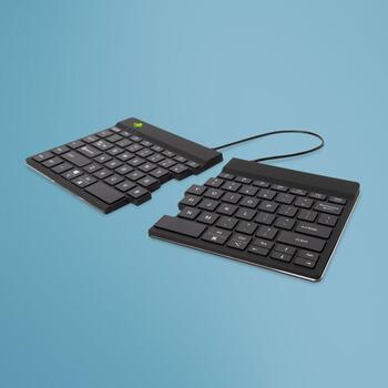 R-Go Tools клавиатура R-GO SPLIT BREAK, беспроводная, Bluetooth 5.0, QWERTY, черная, емкость аккумулятора 500 мАч (RGOSBUSWLBL)
