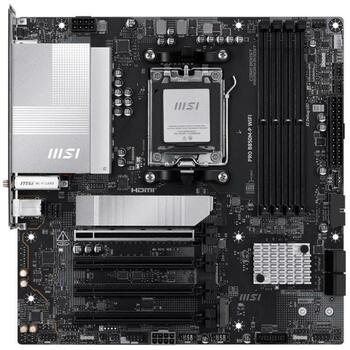 Msi Dēļa tips PRO B850M-P WIFI, AMD Ryzen 7000/8000/9000, DDR5 8200+ MT/s, 5G LAN, Wi-Fi 7, 4 DIMM, 3 M.2 (PRO B850M-P WIFI)