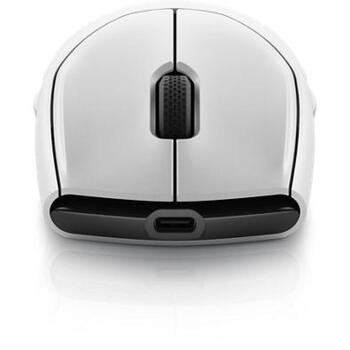 Dell Беспроводная игровая мышь AW720M 545-BBDO, 26000 DPI, 8 кнопок, 2.4GHz, Bluetooth 5.1, эргономичный дизайн (545-BBDO)