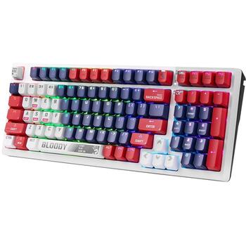 A4Tech Клавиатура A4TKLA47390, USB кабель, Механическая, RGB, Anti-Ghosting, 104 клавиши, ENG, Линейные, Макро клавиши (A4TKLA47390)