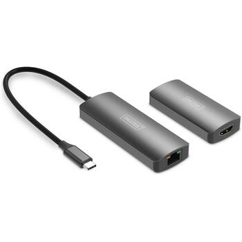 Digitus 4K Video Extender (USB-C - HDMI) DS-55343, 30м, Передатчики и приемники, Проводной (DS-55343)